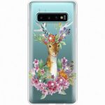 Силіконовий чохол BoxFace Samsung G973 Galaxy S10 Deer with flowers (935879-rs5)