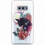 Силіконовий чохол BoxFace Samsung G970 Galaxy S10e Cat in Flowers (935884-rs10)