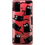 Силіконовий чохол BoxFace Samsung G985 Galaxy S20 Plus с 3D-глазками Black Kitty (38875-cc73)
