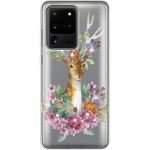 Силіконовий чохол BoxFace Samsung G988 Galaxy S20 Ultra Deer with flowers (938881-rs5)