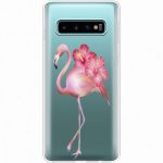 Силіконовий чохол BoxFace Samsung G973 Galaxy S10 Floral Flamingo (35879-cc12)