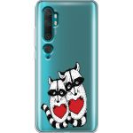 Силіконовий чохол BoxFace Xiaomi Mi Note 10 / Mi Note 10 Pro Raccoons in love (38538-cc29)
