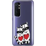 Силіконовий чохол BoxFace Xiaomi Mi Note 10 Lite Raccoons in love (39812-cc29)