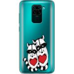 Силіконовий чохол BoxFace Xiaomi Redmi Note 9 Raccoons in love (39802-cc29)