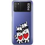 Силіконовий чохол BoxFace Xiaomi Poco M3 Raccoons in love (41587-cc29)