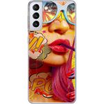Силіконовий чохол BoxFace Samsung G996 Galaxy S21 Plus Yellow Girl Pop Art (41718-up2442)