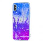 Чохол для iPhone X / Xs Galaxy рожево-синій