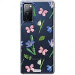 Чохол для Samsung Galaxy S20 FE (G780) MixCase квіти рожеві метелики