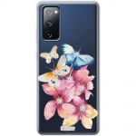 Чохол для Samsung Galaxy S20 FE (G780) MixCase зі стразами метелики квіти