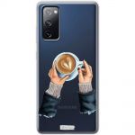 Чохол для Samsung Galaxy S20 FE (G780) MixCase дівчина з кавою серця