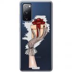 Чохол для Samsung Galaxy S20 FE (G780) MixCase дівчина в рукавичці з подарунком
