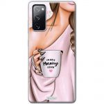 Чохол для Samsung Galaxy S20 FE (G780) MixCase дівчина з кавою