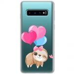 Чохол для Samsung S10 (G973) MixCase день закоханих лінивець з шаприками