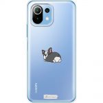 Чохол для Xiaomi Mi 11 Lite MixCase собачки маленький бульдожка