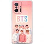 Чохол для Xiaomi 11T/11T Pro MixCase BTS на рожевому