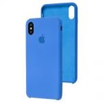 Чохол silicone для iPhone Xs Max case синій