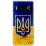 Чохол для Samsung Galaxy S10 (G973) MixCase патріотичні Герб на тлі Прапора