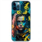 Чохол для iPhone 12 Pro Max MixCase патріотичні воєвнича Українка