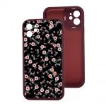 Чохол для iPhone 12 MixCase LikGus квіти на чорному