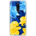 Чохол для Xiaomi Redmi 8 MixCase патріотичні синьо-жовті квіти