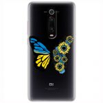 Чохол для Xiaomi Mi 9T MixCase патріотичні жовто-синій метелик