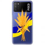 Чохол для Xiaomi Poco M3 MixCase патріотичні пшениця з України