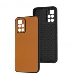 Чохол для Xiaomi Redmi 10 Classic leather case orange