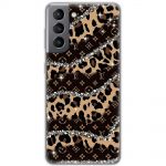 Чохол для Samsung Galaxy S21 FE (G990) MixCase Леопард Louis Vuitton