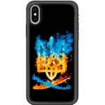 Чохол для iPhone Xs Max MixCase патріотичні герб та шабля