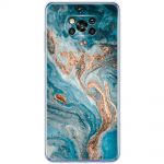 Чохол для Xiaomi Poco X3 / X3 Pro MixCase мармур бірюзовий