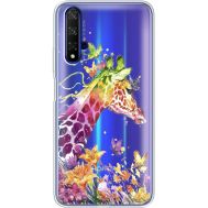 Силіконовий чохол BoxFace Huawei Honor 20 Colorful Giraffe (37633-cc14)