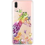 Силіконовий чохол BoxFace Huawei P20 Colorful Giraffe (35581-cc14)