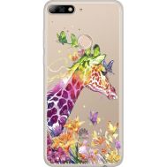 Силіконовий чохол BoxFace Huawei Y7 Prime 2018 Colorful Giraffe (34966-cc14)