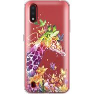 Силіконовий чохол BoxFace Samsung A015 Galaxy A01 Colorful Giraffe (38841-cc14)