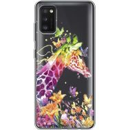Силіконовий чохол BoxFace Samsung A415 Galaxy A41 Colorful Giraffe (39756-cc14)
