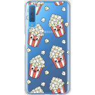 Силіконовий чохол BoxFace Samsung A750 Galaxy A7 2018 с 3D-глазками Popcorn (35483-cc75)