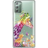 Силиконовый чехол BoxFace Samsung N980 Galaxy Note 20 Colorful Giraffe (40569-cc14)