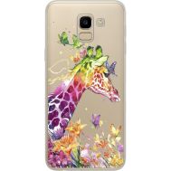 Силіконовий чохол BoxFace Samsung J600 Galaxy J6 2018 Colorful Giraffe (34979-cc14)