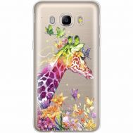 Силіконовий чохол BoxFace Samsung J510 Galaxy J5 2016 Colorful Giraffe (35059-cc14)