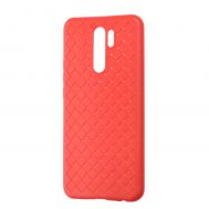 Чохол для Xiaomi Redmi 9 Weaving case червоний