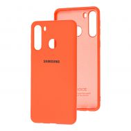 Чохол для Samsung Galaxy A21 (A215) Silicone Full помаранчевий