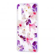 Чехол для Samsung Galaxy A9 2018 (A920) Flowers Confetti "китайская фиолетовая роза"