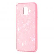 Чохол для Samsung Galaxy A6 2018 (A600) Jelly мармур рожевий