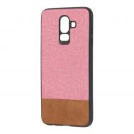 Чохол для Samsung Galaxy J8 (J810) Hard Textile рожево-коричневий