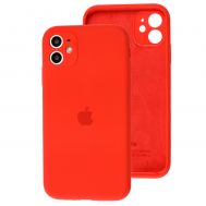 Чохол для iPhone 11 Silicone Full camera червоний