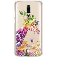 Силіконовий чохол BoxFace Meizu 16X Colorful Giraffe (35843-cc14)