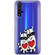 Силіконовий чохол BoxFace Huawei Honor 20 Raccoons in love (37633-cc29)