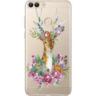 Силіконовий чохол BoxFace Huawei P Smart Deer with flowers (934988-rs5)