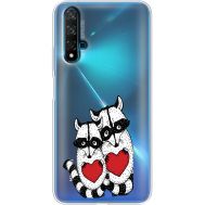 Силіконовий чохол BoxFace Huawei Nova 5T Raccoons in love (38618-cc29)