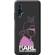 Силіконовий чохол BoxFace Huawei Nova 5T Pink Karl (40038-bk40)